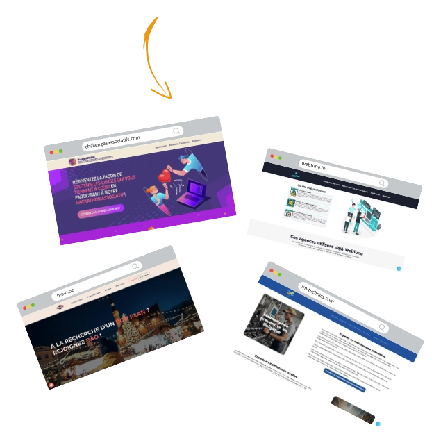 Présentation des quelques uns de nos sites web réalisés